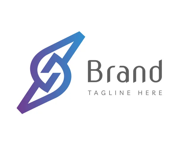 Letter Logo Pictogram Ontwerp Template Elementen Blauwe Letter Logo Trendy — Stockvector