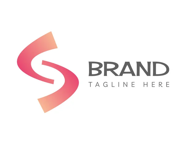 Letter Logo Icon Design Template Elements Initial Letter Logo Pink — Image vectorielle