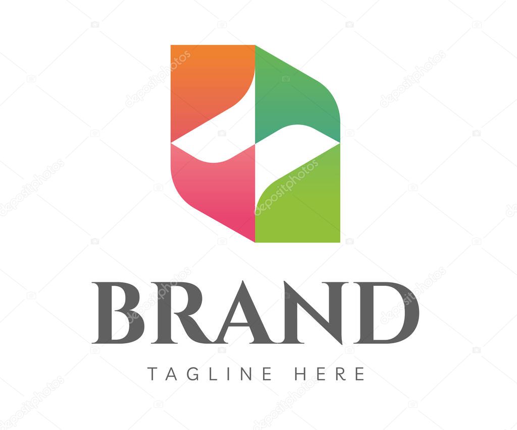 Letter H logo icon design template elements. Creative logo with initial letter H or N, negative space style. Usable for Branding and Business Logos.