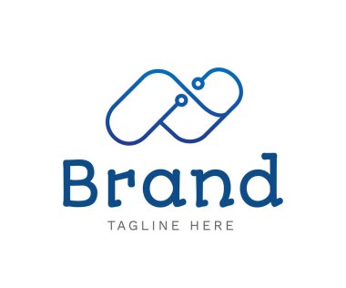 Letter AI logo icon design template elements. Initial letter AI with connected dots. Usable for Business and Technology Logos.