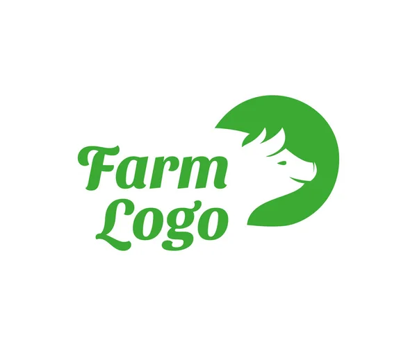 Cochon Logo Icône Conception Des Éléments Modèle Logo Bétail Concept — Image vectorielle