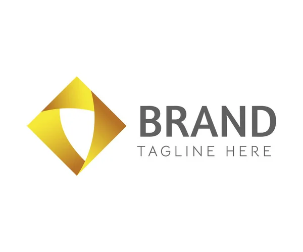 Unsur Desain Ikon Logo Persegi Dapat Digunakan Untuk Branding Business - Stok Vektor