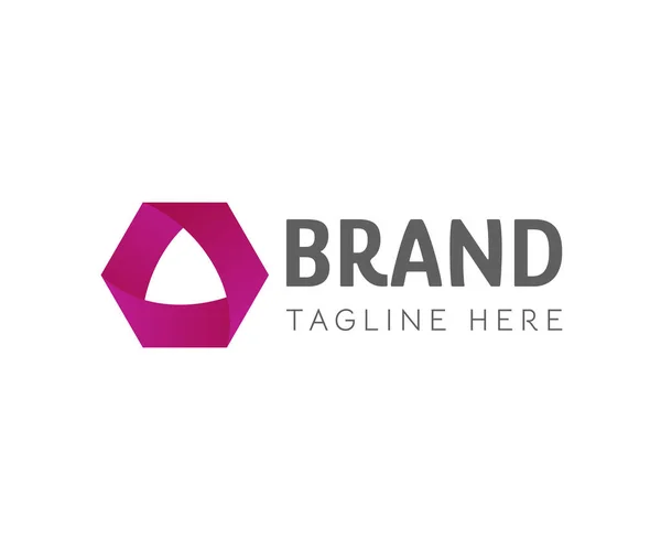 Ícone Logotipo Hexágono Elementos Modelo Design Usável Para Branding Logos — Vetor de Stock