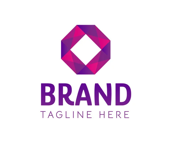 Elementos Plantilla Diseño Icono Logotipo Cuadrado Utilizable Para Branding Logos — Vector de stock