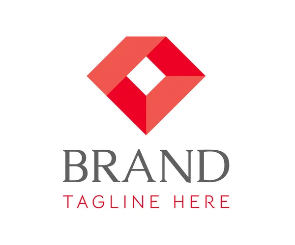 Diamond Logo Ikon Design Sablon Elemek Branding Üzleti Logókhoz Használható — Stock Vector