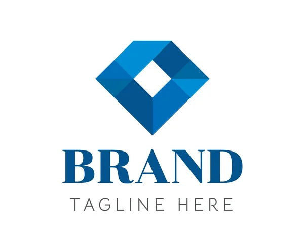 Logo Del Diamante Elementos Plantilla Diseño Icono Utilizable Para Branding — Archivo Imágenes Vectoriales
