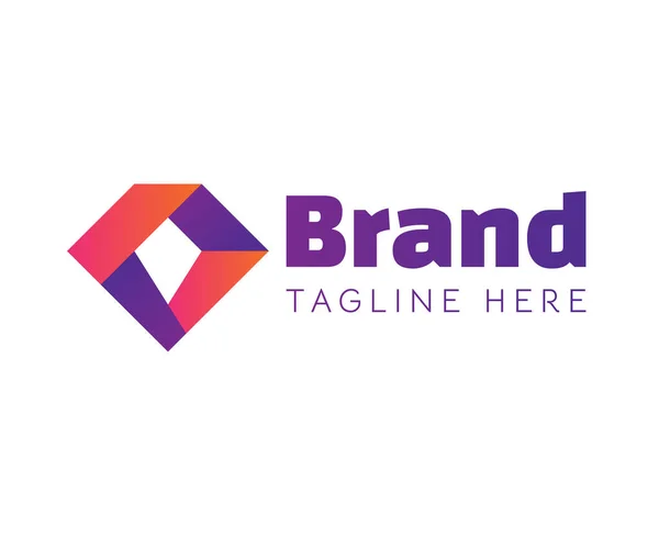 Diamant Logo Pictogram Ontwerp Template Elementen Bruikbaar Voor Branding Zakelijke — Stockvector