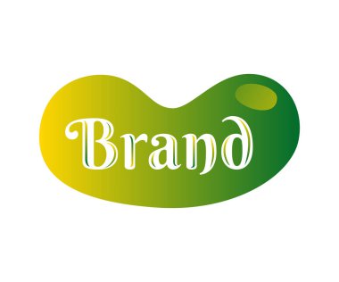 Petrol logosu tasarım şablonu elementleri pişiriliyor. Soya fasulyesi silueti ile organik yağ etiketi gıda ürünleri tasarımı için çevre dostu tarzdadır. Markalaşma ve İş Logoları için kullanılabilir.