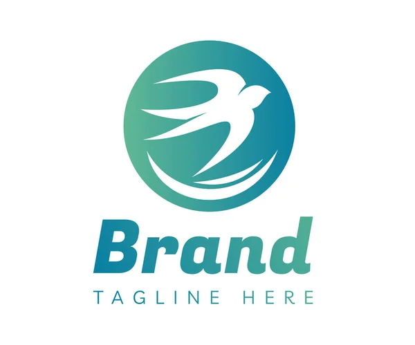 Bird Logotipo Ícone Design Elementos Modelo Usável Para Branding Logos — Vetor de Stock
