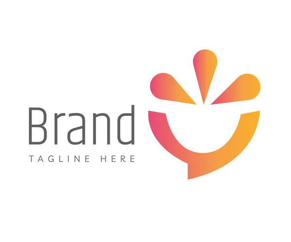 Bate Papo Logotipo Ícone Design Elementos Modelo Usável Para Branding — Vetor de Stock