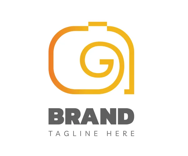 Logotipo Câmera Elementos Modelo Design Ícone Usável Para Branding Logos — Vetor de Stock