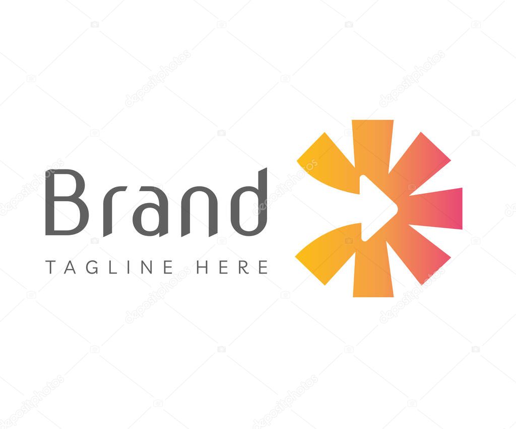 Arrow logo icon design template elements. Usable for Branding and Business Logos.