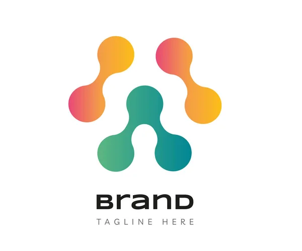 Punkte Logo Symbol Design Vorlagen Elemente Verwendbar Für Branding Business — Stockvektor