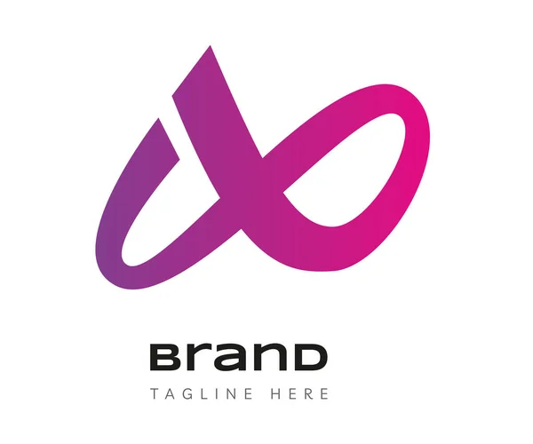 Oändlighets Logotyp Ikon Design Mall Element Användbar För Branding Business — Stock vektor