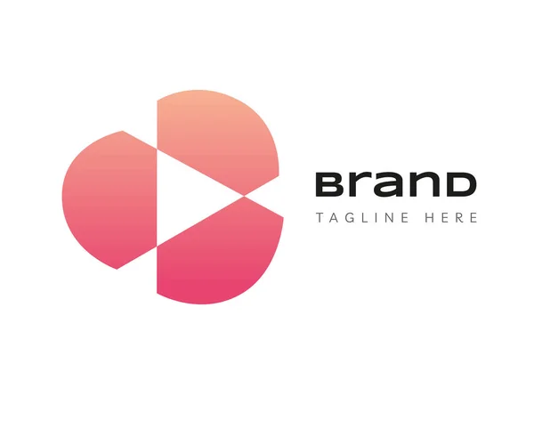 Unsur Desain Ikon Logo Letter Dapat Digunakan Untuk Logos Branding - Stok Vektor