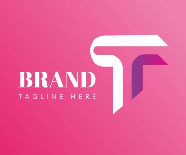 T harfi logo tasarım şablonu elementleri. Markalaşma ve İş Logoları için kullanılabilir.
