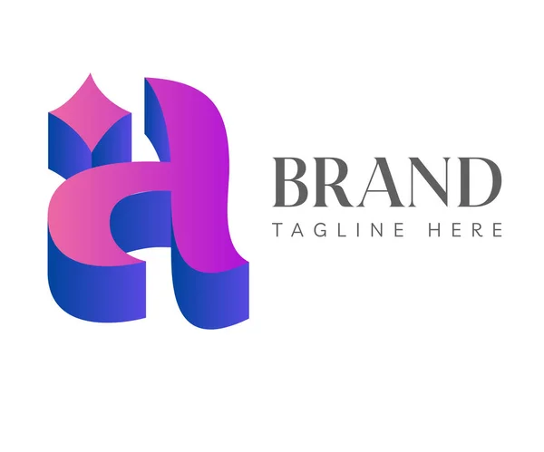 Carta Icono Logotipo Elementos Plantilla Diseño Utilizable Para Logos Branding — Vector de stock