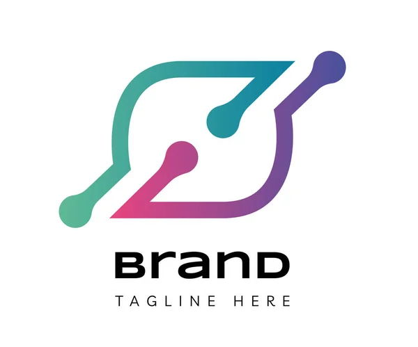 Unsur Desain Logo Huruf Dapat Digunakan Untuk Logos Branding Bisnis - Stok Vektor