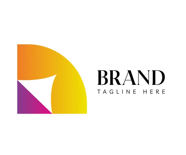 Logo Panah Mendesain Elemen Templat Dapat Digunakan Untuk Logos Branding - Stok Vektor