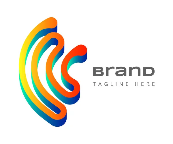 Elektrische Schaltung Logo Symbol Design Vorlagen Elemente Verwendbar Für Branding — Stockvektor