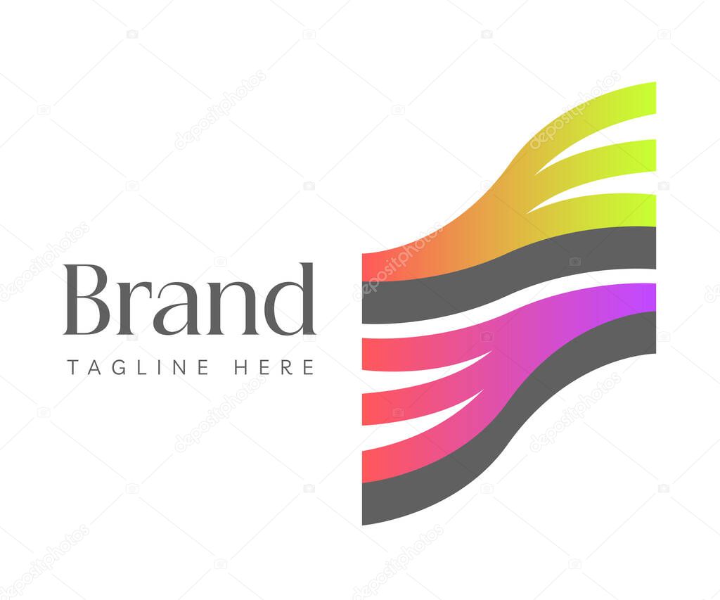 Wave logo icon design template elements. Usable for Branding, Business and Technology Logos.