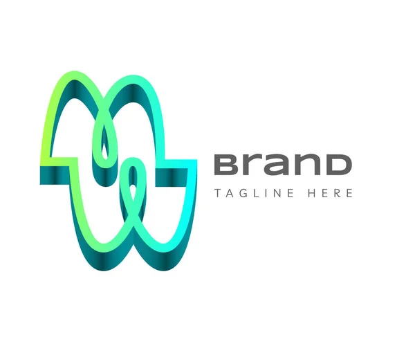 Στοιχεία Προτύπου Σχεδίασης Εικονιδίου Λογότυπου Letter Κατάλληλο Για Branding Business — Διανυσματικό Αρχείο