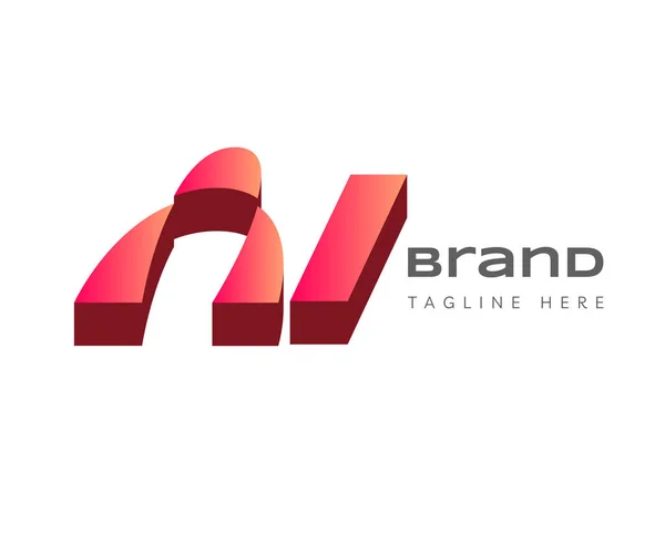 Unsur Desain Ikon Logo Huruf Dapat Digunakan Untuk Logos Branding - Stok Vektor