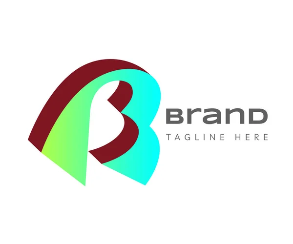 字母B图标设计模板元素 可用于品牌 业务和技术标识 — 图库矢量图片