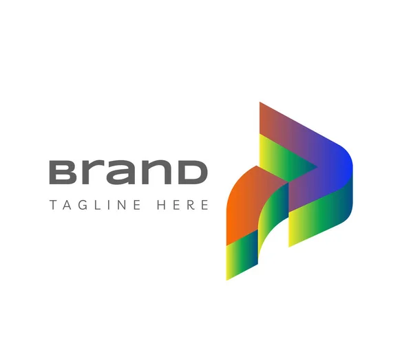 Arrow Logo Icon Design Template Elements Usable Branding Business Technology — Stock Vector