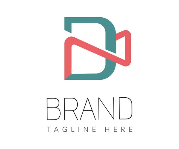 Letra Diseño Del Logotipo Logo Creativo Cámara Utilizable Para Logos — Vector de stock