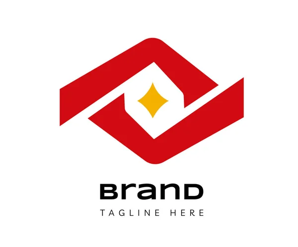 Bokstav Logotyp Ikon Design Mall Element Användbar För Branding Och — Stock vektor