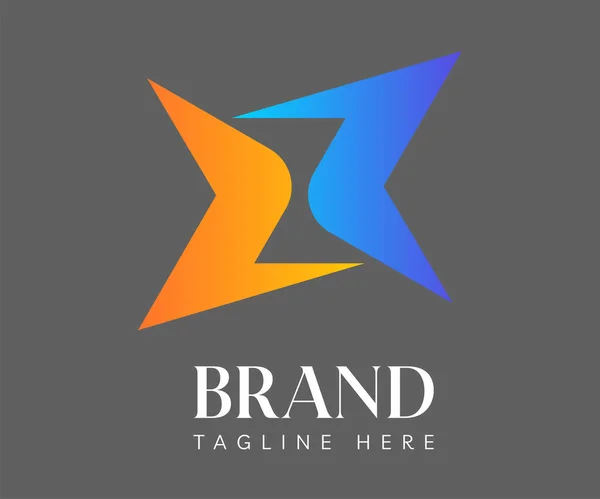 Letra Icono Del Logotipo Elementos Plantilla Diseño Utilizable Para Branding — Vector de stock
