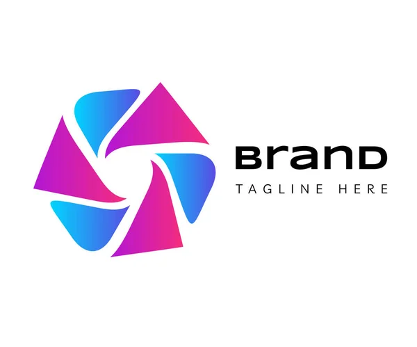 Elementy Wzoru Ikony Logo Kwiat Nadaje Się Marek Logo Biznesu — Wektor stockowy