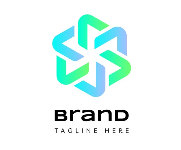 Bokstav Logotyp Ikon Design Mall Element Användbar För Branding Business — Stock vektor