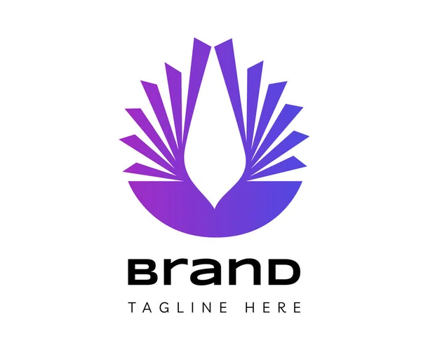 Unsur Desain Ikon Logo Burung Dapat Digunakan Untuk Branding Business - Stok Vektor