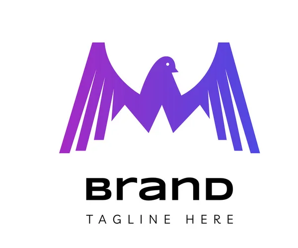 Στοιχεία Προτύπου Σχεδίασης Εικονιδίου Λογότυπου Πουλιών Κατάλληλο Για Branding Και — Διανυσματικό Αρχείο