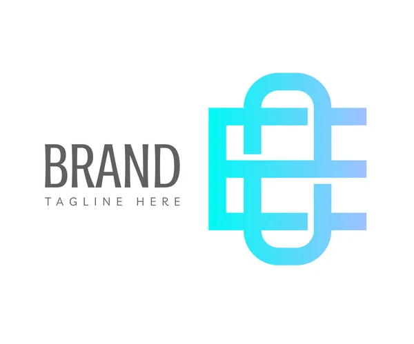 Lettera Logo Icona Elementi Modello Design Utilizzabile Marchi Business Loghi — Vettoriale Stock