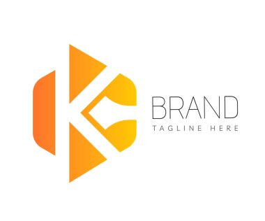 K logo tasarım şablonu elementleri. Markalaşma, İşletme ve Teknoloji Logoları için kullanılabilir.