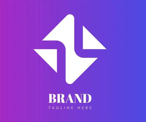 Pijl Logo Pictogram Ontwerp Template Elementen Bruikbaar Voor Branding Zakelijke — Stockvector