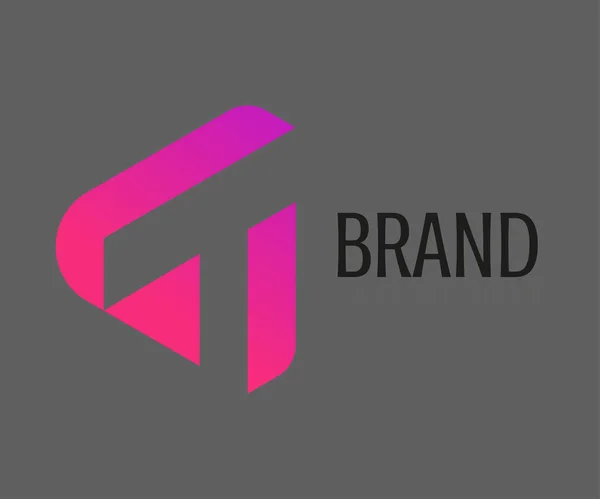 Triangolo Logo Icona Elementi Modello Design Utilizzabile Marchi Business Loghi — Vettoriale Stock