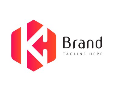 K harfi logo tasarım şablonu elementleri. Markalaşma ve İş Logoları için kullanılabilir.