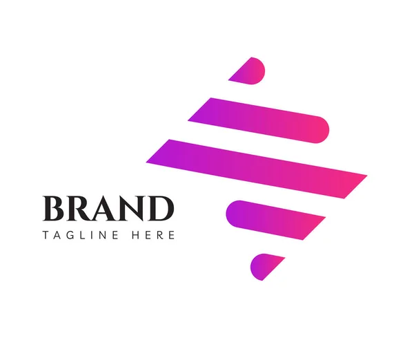 Templat Desain Ikon Jalan Logo Dapat Digunakan Untuk Logos Branding - Stok Vektor