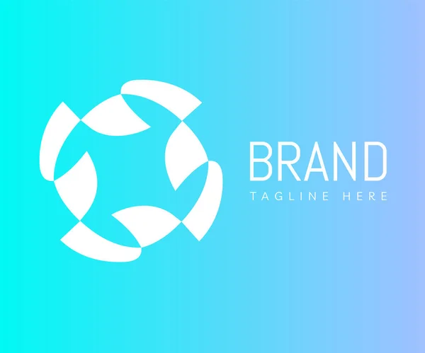 Elementos Plantilla Diseño Icono Logotipo Circle Utilizable Para Logos Branding — Vector de stock