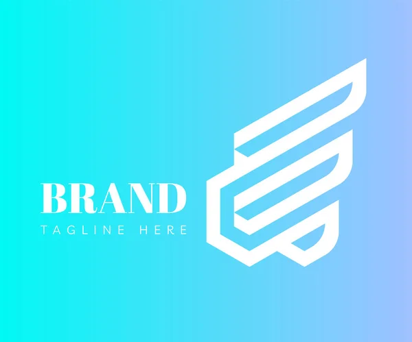 Елементи Шаблону Дизайну Логотипу Letter Використовується Брендингу Бізнесу Технологій Логотипів — стоковий вектор