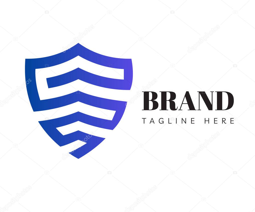 Shield logo icon design template elements. Usable for Branding, Business and Technology Logos.