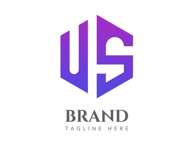 Unsur Desain Ikon Huruf Dapat Digunakan Untuk Logos Branding Bisnis - Stok Vektor