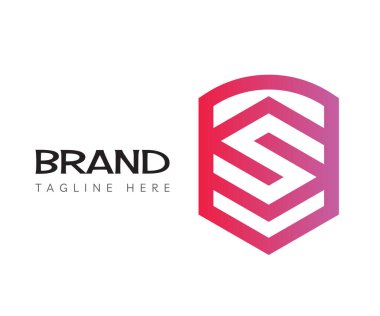 S harfi logo tasarım şablonu elementleri. Markalaşma ve İş Logoları için kullanılabilir.