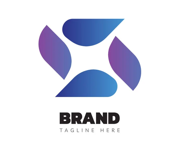 Elementi Modello Icona Design Logo Leaf Utilizzabile Branding Business Logos — Vettoriale Stock