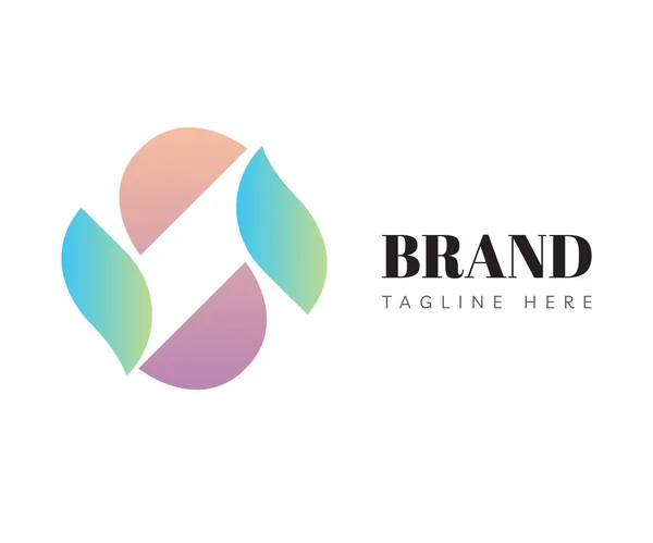 Leaf Logo Pictogram Ontwerp Template Elementen Bruikbaar Voor Branding Zakelijke — Stockvector