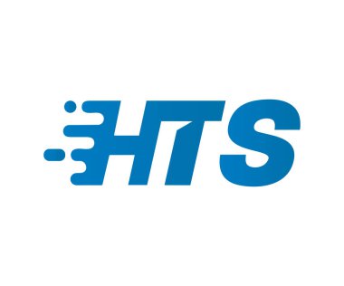 Harf HTS logo simgesi tasarım şablonu elementleri. Markalaşma, İşletme ve Teknoloji Logoları için kullanılabilir.